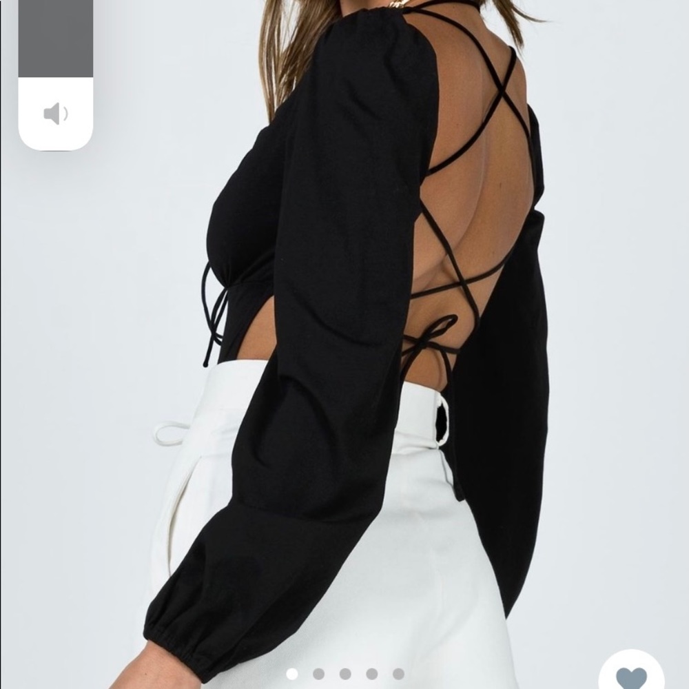 Princess Polly black patsy bodysuit